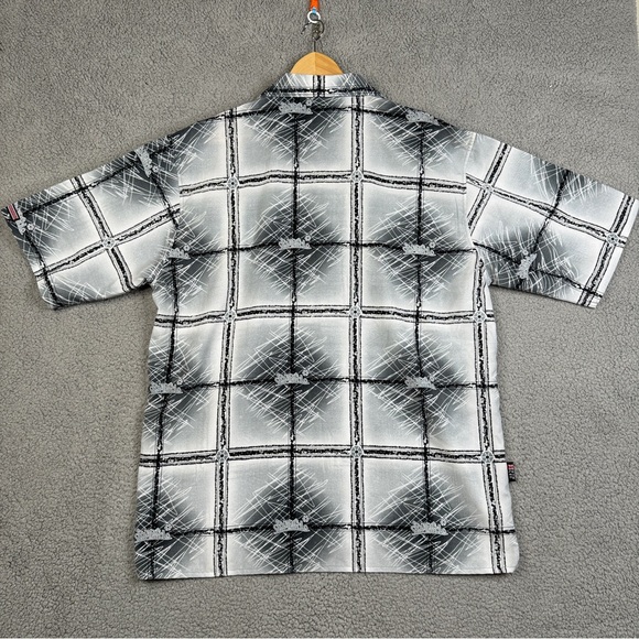South Pole Shirt Mens Size XL Gray Loose Baggy Button Down Loop Collar Vintage - Picture 2 of 16